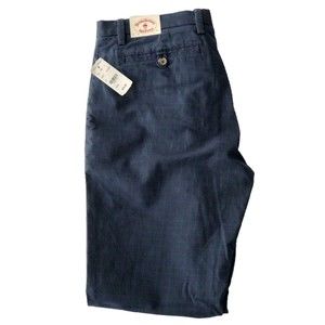 Brooks Brothers Gingham Dress Pants Navy & Green New With Tags 32 30